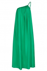  One-shoulder maxi dress | green