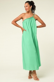 Dante 6 |  One-shoulder maxi dress | green  | Picture 3
