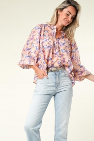Dante 6 |  Printed blouse Omid | pink   | Picture 5