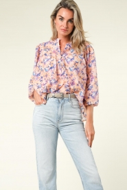 Dante 6 |  Printed blouse Omid | pink   | Picture 6