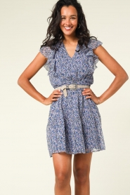 Dante 6 |  Dress with print Merrith | BLUE  | Picture 4