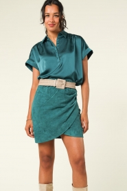 Dante 6 |  Satin blouse Zelena | green  | Picture 5