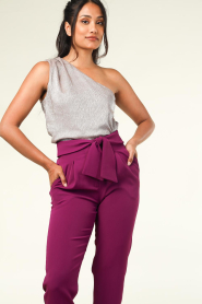 Dante 6 :  One-shoulder top Mae | metallic   - img4