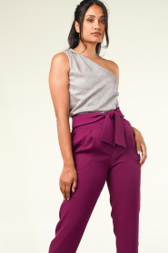 Dante 6 :  One-shoulder top Mae | metallic   - img6