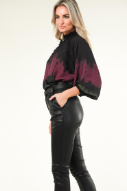 Copenhagen Muse |  Blouse with print Frill | black  | Picture 7
