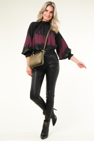 Copenhagen Muse |  Blouse with print Frill | black  | Picture 3