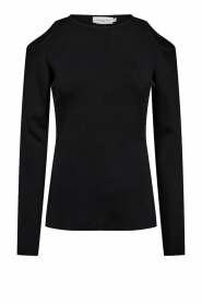  Tricot top with cut-outs Boo | black
