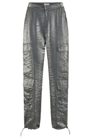 Copenhagen Muse |  Shiny cargo pants Afi | silver  | Picture 1