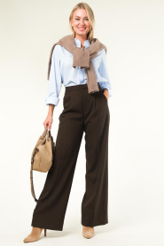 Copenhagen Muse |  Wide leg trousers Tailor | green  | Picture 2