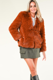 Twinset |  Faux fur coat Lola | camel  | Picture 5