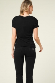 American Vintage |  Basic T-shirt with round neck Jacksonville | black  | Picture 6
