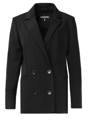 Patrizia Pepe | Double-breasted blazer Sofia | zwart  | Afbeelding 1