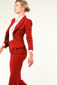 Patrizia Pepe | Stretchblazer Mila | rood  | Afbeelding 7