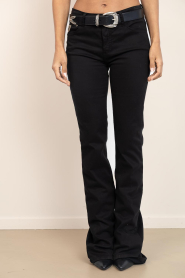 Lois Jeans |  High waist flared jeans Raval L34 | black | Picture 4