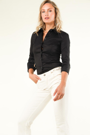 Patrizia Pepe |  Stretch blouse Carla | black  | Picture 6