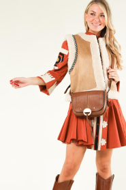 Vanessa Bruno :  Leather shoulder bag Havane | camel - img4