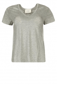 American Vintage |  Basic V-neck T-shirt Jacksonville | grey  | Picture 1