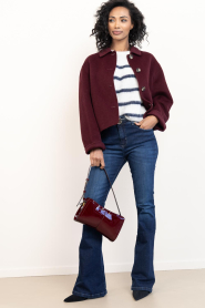 Lois Jeans |  High waist flared jeans Raval L32 | dark blue | Picture 3