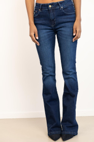 Lois Jeans |  High waist flared jeans Raval L32 | dark blue | Picture 4