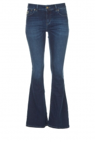 Lois Jeans |  High waist flared jeans L34 Raval | dark blue  | Picture 1
