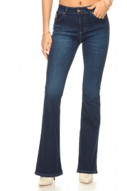 Lois Jeans |  High waist flared jeans L34 Raval | dark blue  | Picture 6