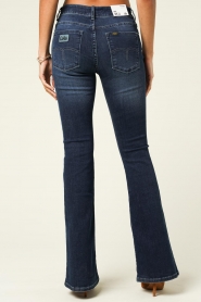 Lois Jeans |  High waist flared jeans Raval L34 | dark blue  | Picture 6