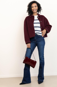 Lois Jeans |  High waist flared jeans Raval L34 | dark blue | Picture 2