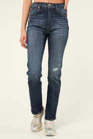 7 For All Mankind :  High waist straight jeans L30 Nova | blue - img4