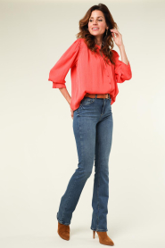 Liu Jo |  Bootcut high waist jeans L34 Zita | blue  | Picture 3