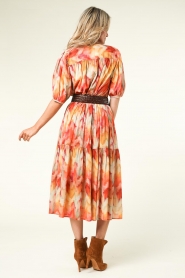 ba&sh :  Skirt with print Amalia | orange - img8