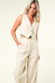 ba&sh | Katoenen gilet Jess | beige  | Afbeelding 7