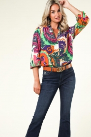 ba&sh |  Blouse with print Natsy | green  | Picture 5