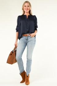 ba&sh |  Pleated blouse Krizy | blue  | Picture 3
