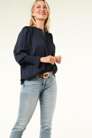 ba&sh |  Pleated blouse Krizy | blue  | Picture 4