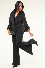 Silvian Heach |  Trousers with gemstones Lola | black  | Picture 3