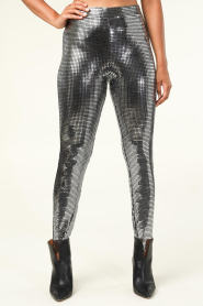 Silvian Heach :  Metallic legging Styles | silver - img5