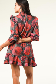 Silvian Heach |  Dress with rose print Grazia | red  | Picture 8