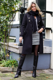 Silvian Heach :  Tweed skirt Fabia | black - img2