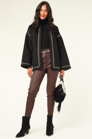 Silvian Heach |  Sleeveless tricot top Lupetto | black  | Picture 3