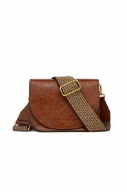 Gianni Chiarini |  Patent leather crossbody bag Tara | camel