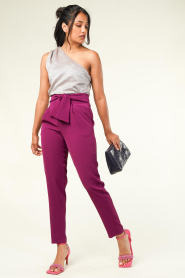Gianni Chiarini :  Patent leather clutch Iris | purple - img4