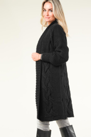 Kocca |  Cable cardigan Obisumi | black  | Picture 7