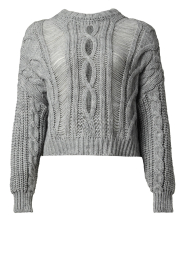 Kocca |  Openwork cable sweater Asdar | grey