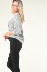 Kocca |  Openwork cable sweater Asdar | grey  | Picture 6