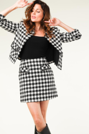 Kocca |  Pied-de-poule jacket Ajbal | black & white  | Picture 6