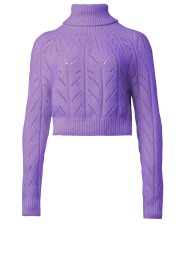 Kocca |  Sweater with turtle neck Derlew | purple