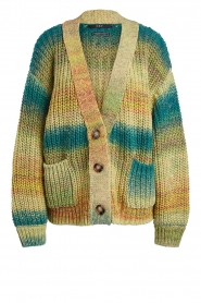 Set |  Chunky knit cardigan Faja | multi | Picture 1