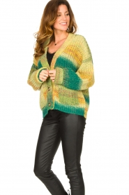 Set |  Chunky knit cardigan Faja | multi | Picture 5