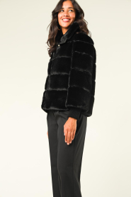 Kocca |  Faux fur coat Erinenn | black  | Picture 6