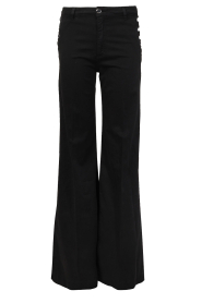Kocca |  Flared jeans with buttons Rooney | black  | Picture 1